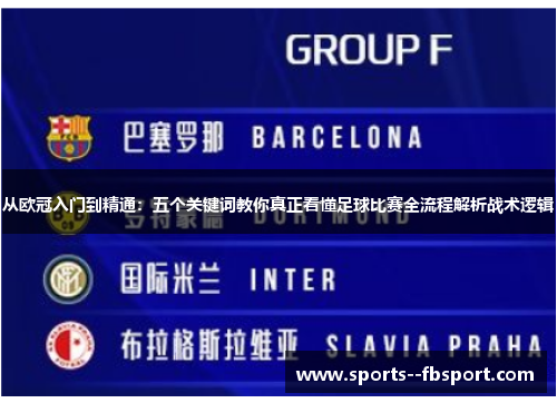 从欧冠入门到精通:五个关键词教你真正看懂足球比赛全流程解析战术逻辑 从欧冠入门到精通:五个关键词教你真正看懂足球比赛全流程解析战术逻辑